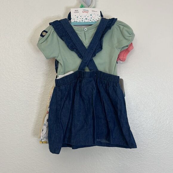 Disney Baby Pinafore Dresses x3 Mini Mouse, Pluto, 101 Dalmatians, lion king - Picture 11 of 14
